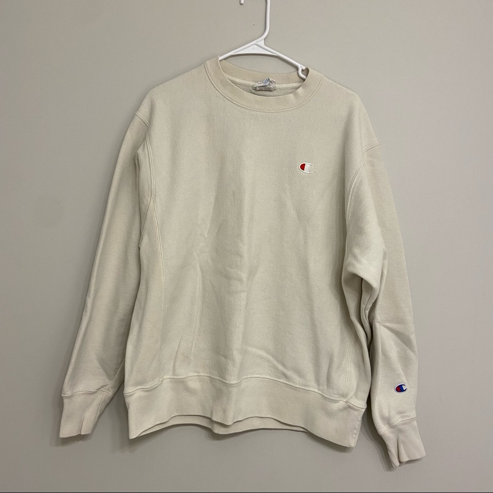 LIKE NEW Champion Yellow Crew Neck Sweatshirt